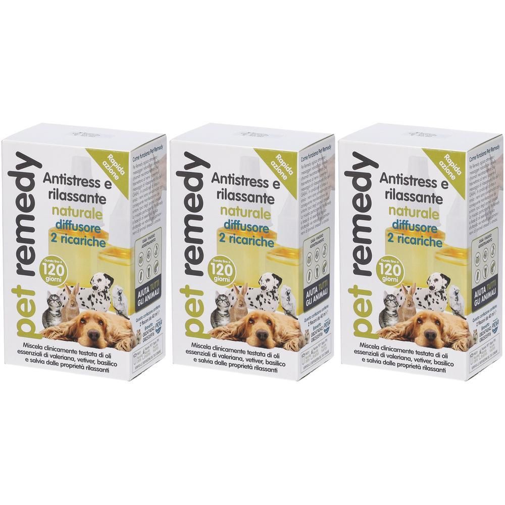 Pet Remedy Ricarica Per Diffusore 2 Flaconi Da 40 Ml