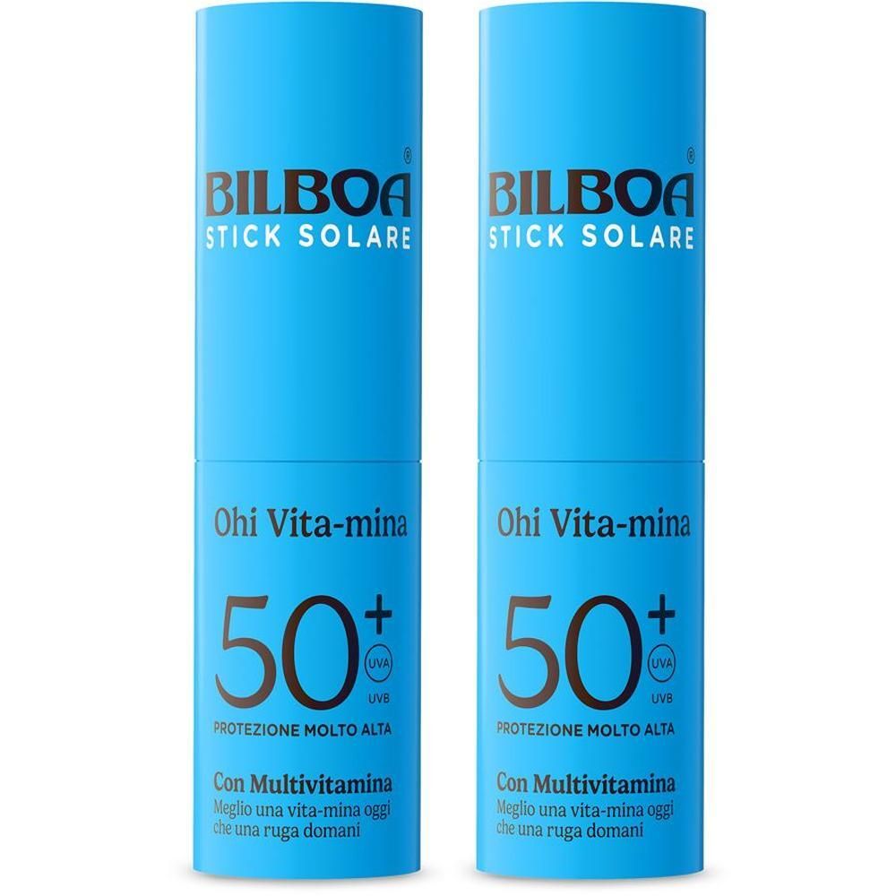 Due stick solari Bilboa SPF 50+ Multivitaminici blu.