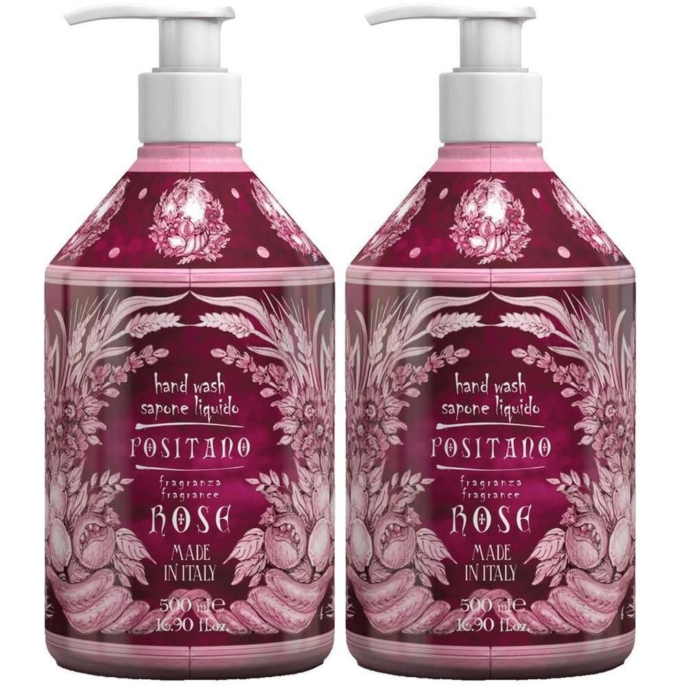 Le Maioliche Sapone Liquido Mani Positano Rosa Damascena Linea Positano