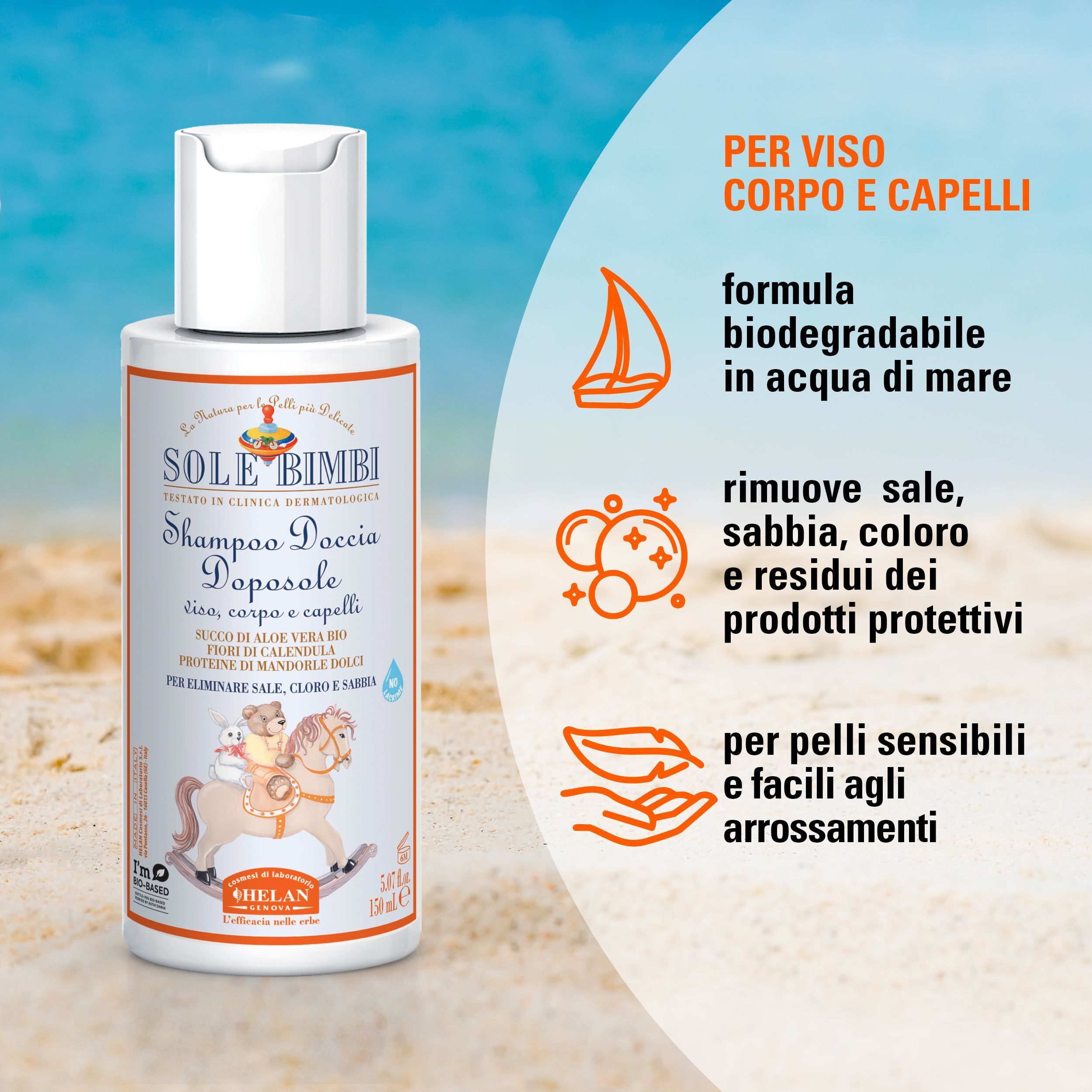 Helan SOLE BIMBI Shampoo Doccia Doposole