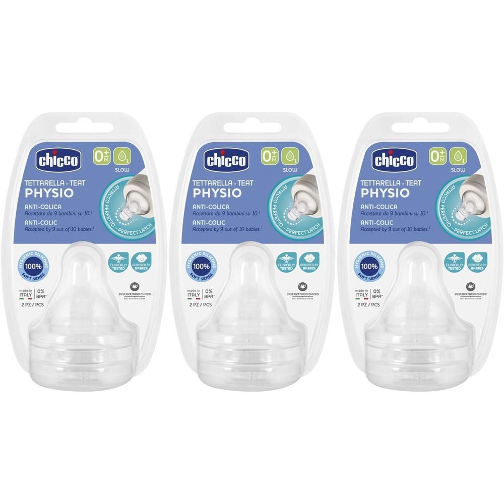 Chicco Tettarella Perfect 5 0M In Silicone 1 Foro 2 Pezzi