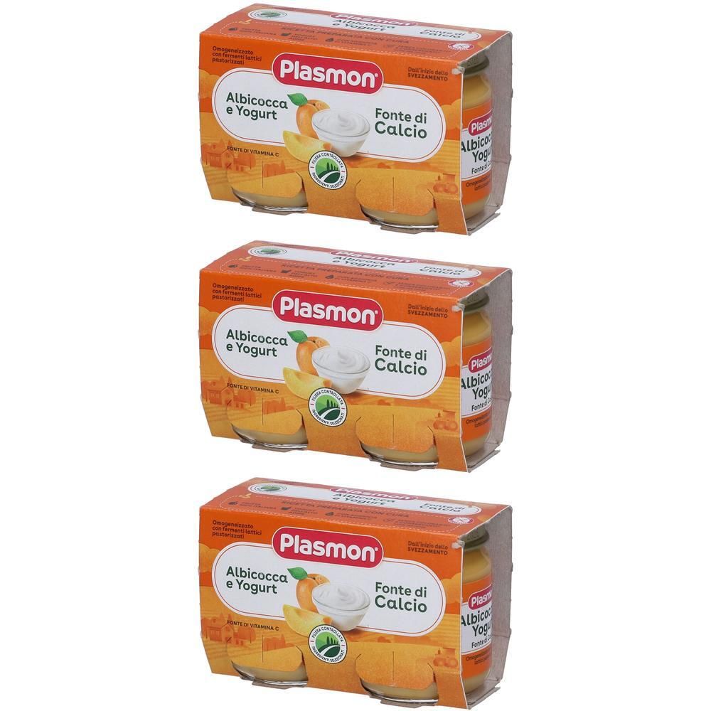 Plasmon Omogeneizzato Yogurt Albicocca 120 G X 2 Pezzi