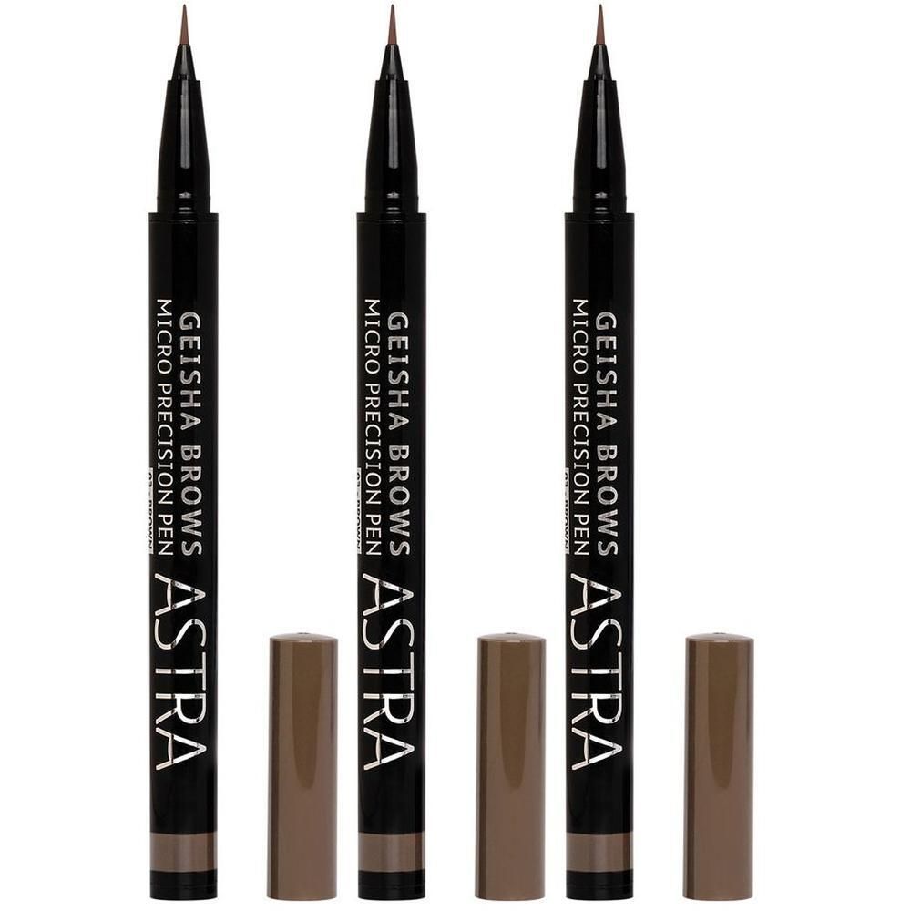 ASTRA Make-UP Geisha Brows Micro Precision Pen - Penna Sopracciglia Effetto 3D Tonalità 03