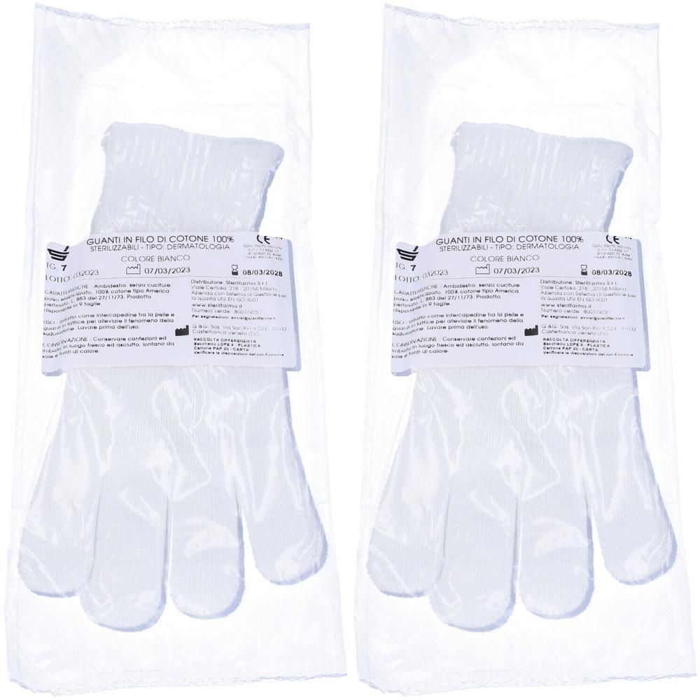 Guanto Cotone Bianco 7