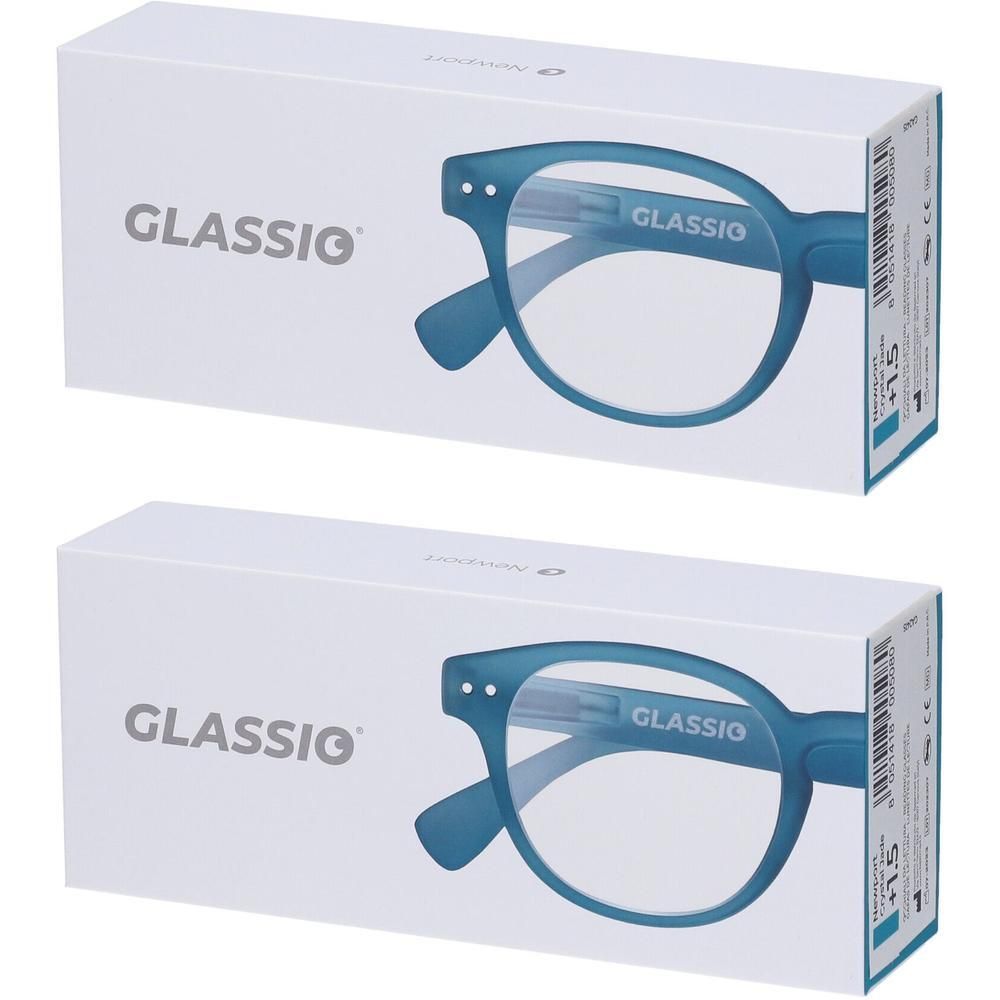 Occhiali da Lettura Glassio Newport Colore Crystal Jade Gradazione +1,5