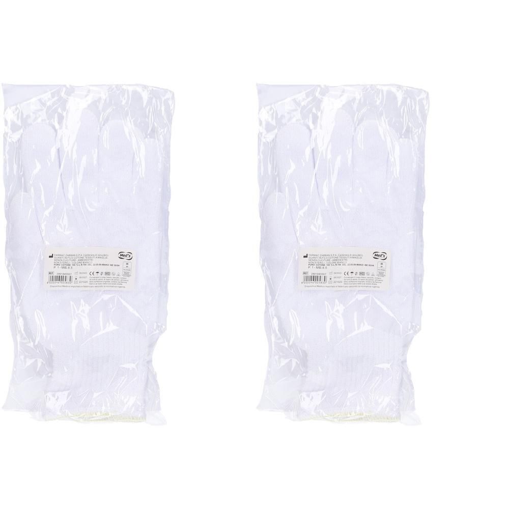 Guanto Non Chirurgico In Cotone Bianco Misura 8,5 In Busta