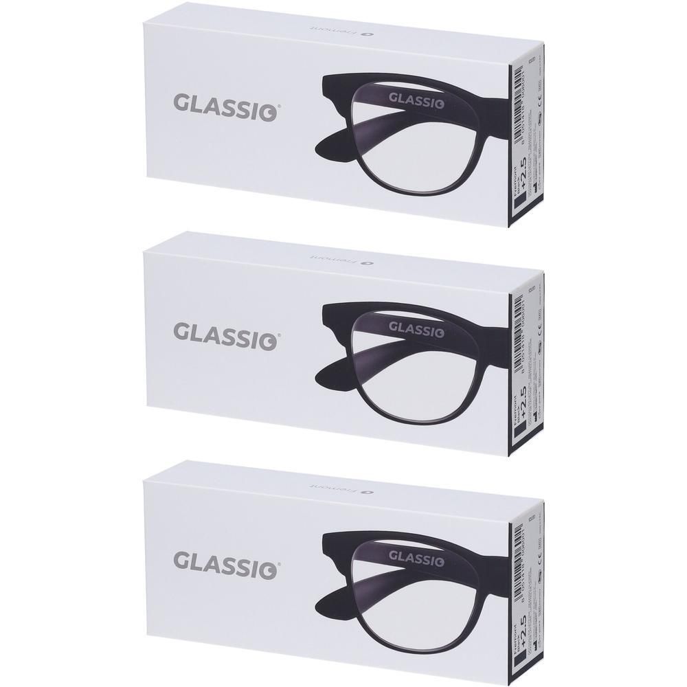 Occhiali da Lettura Glassio Fremont Colore Nero Gradazione +2,5