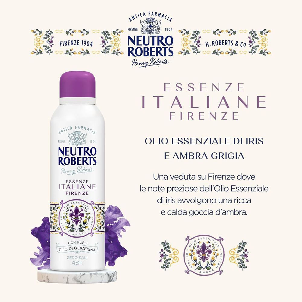 NEUTRO ROBERTS ESSENZE ITALIANE DEODORANTE SPRAY FIRENZE 200ml