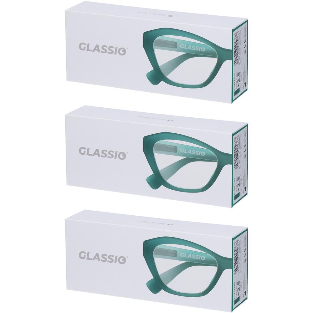 Occhiali da Lettura Glassio Santa Clara Colore Verde Foresta Gradazione +2,5