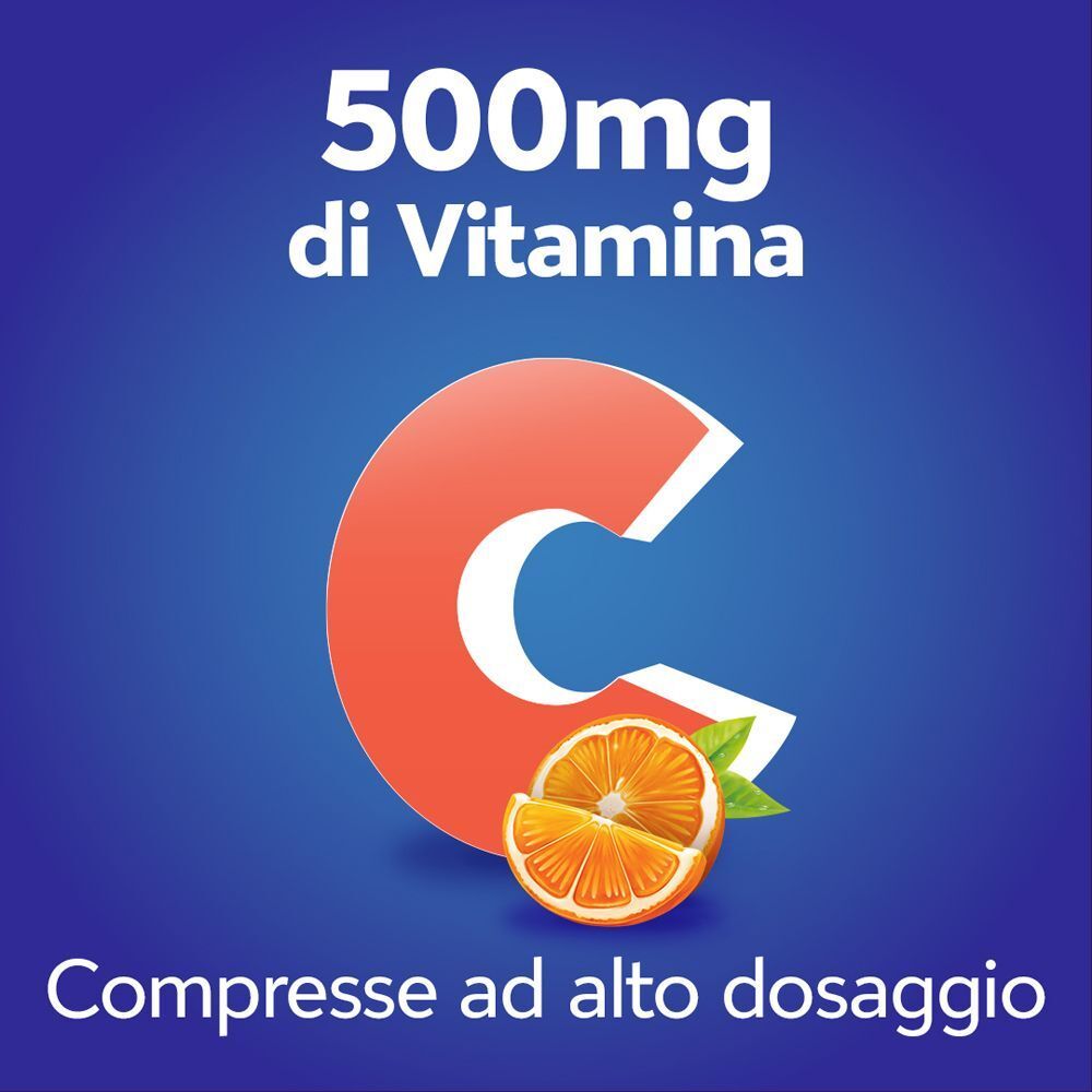 Cebion 500mg Vitamina C. Compresse masticabili ad alto dosaggio gusto arancia.