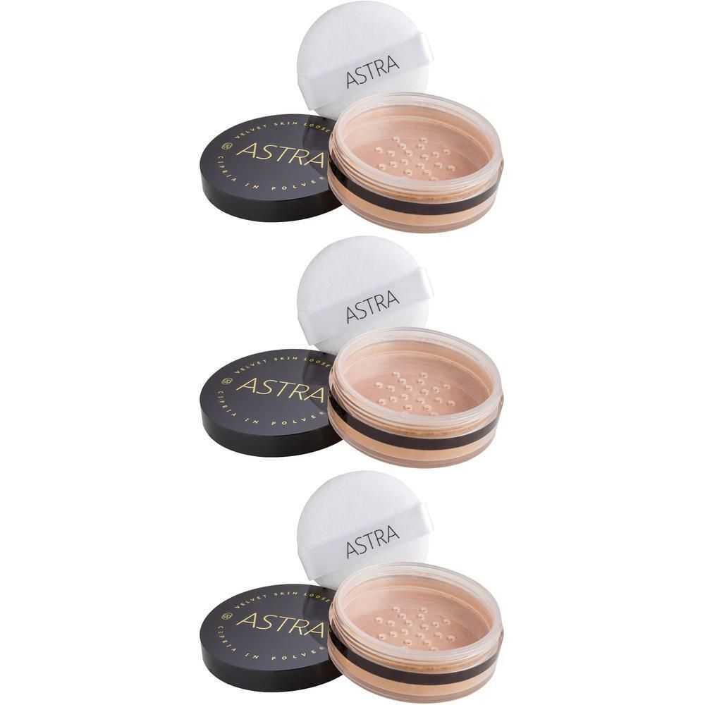 ASTRA Make-UP Velvet Skin Loose Powder - Cipria In Polvere Coprenza Leggera Tonalità 03