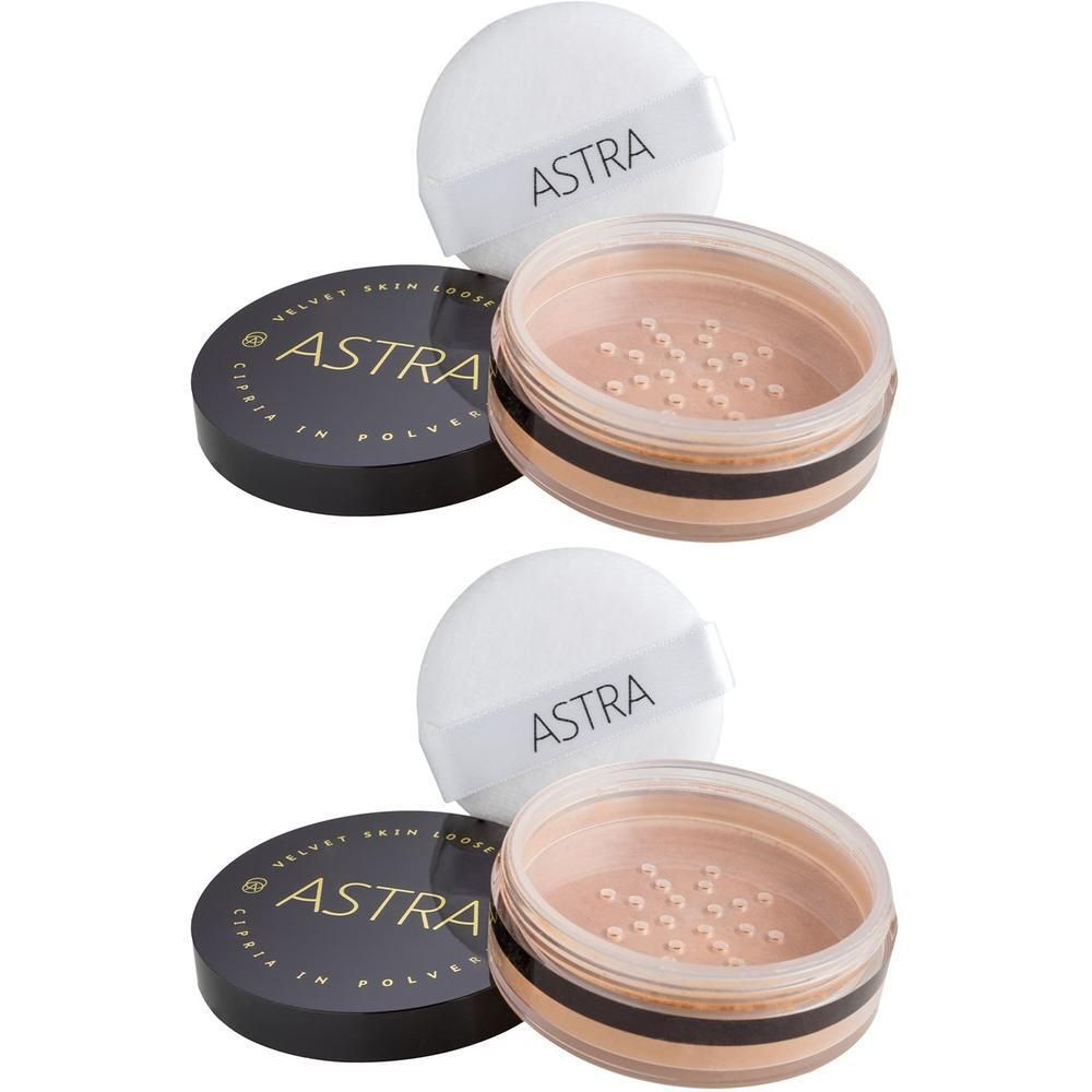 ASTRA Make-UP Velvet Skin Loose Powder - Cipria In Polvere Coprenza Leggera Tonalità 03