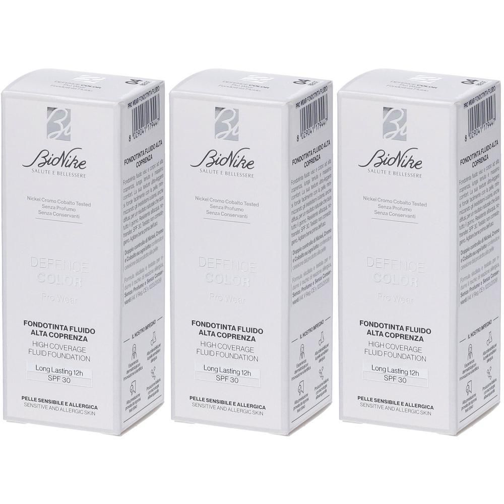 Bionike Defence Color Pro Wear Fondotinta Fluido Tonalita' N4 Beige