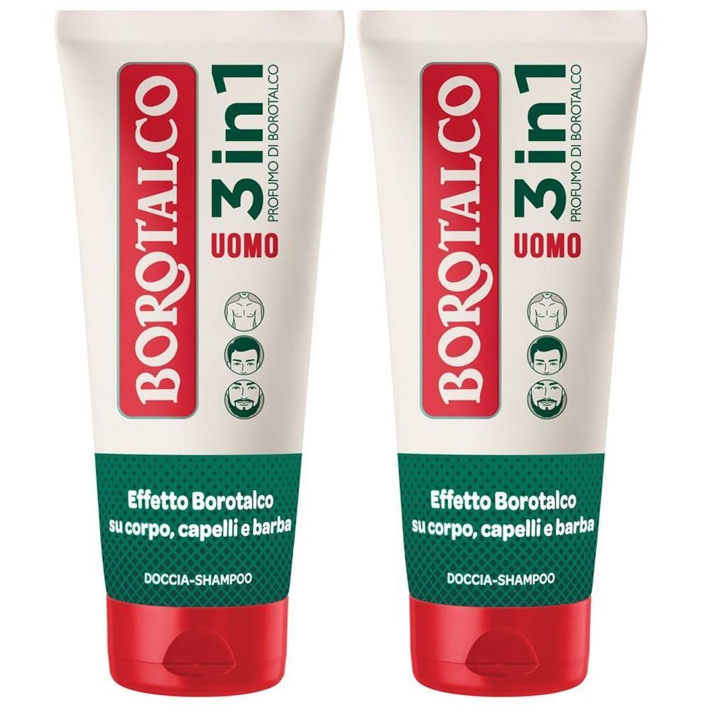 Borotalco Doccia Schiuma Uomo 3 in 1 Originale (200mL)