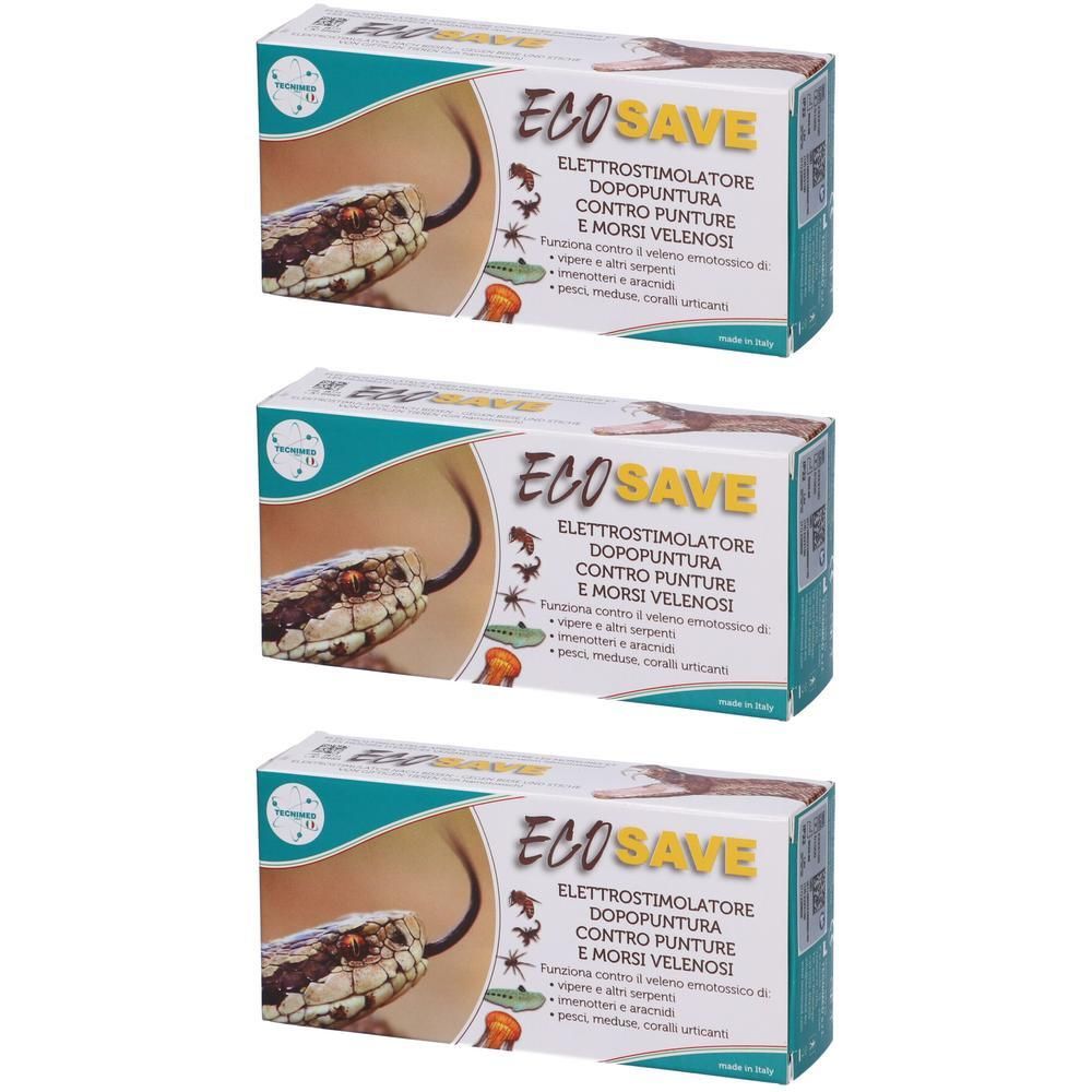 Ecosave Elettrostimolatore per Punture di Insetti e Morsi di Serpenti
