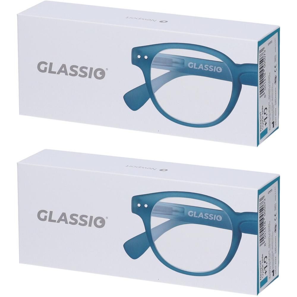 Occhiali da Lettura Glassio Newport Colore Crystal Jade Gradazione +1,0