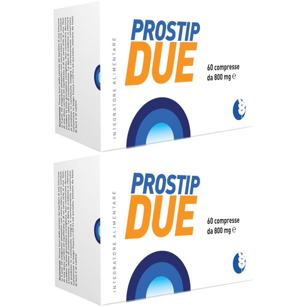 Due confezioni di Prostip Due, 60 compresse da 800 mg.