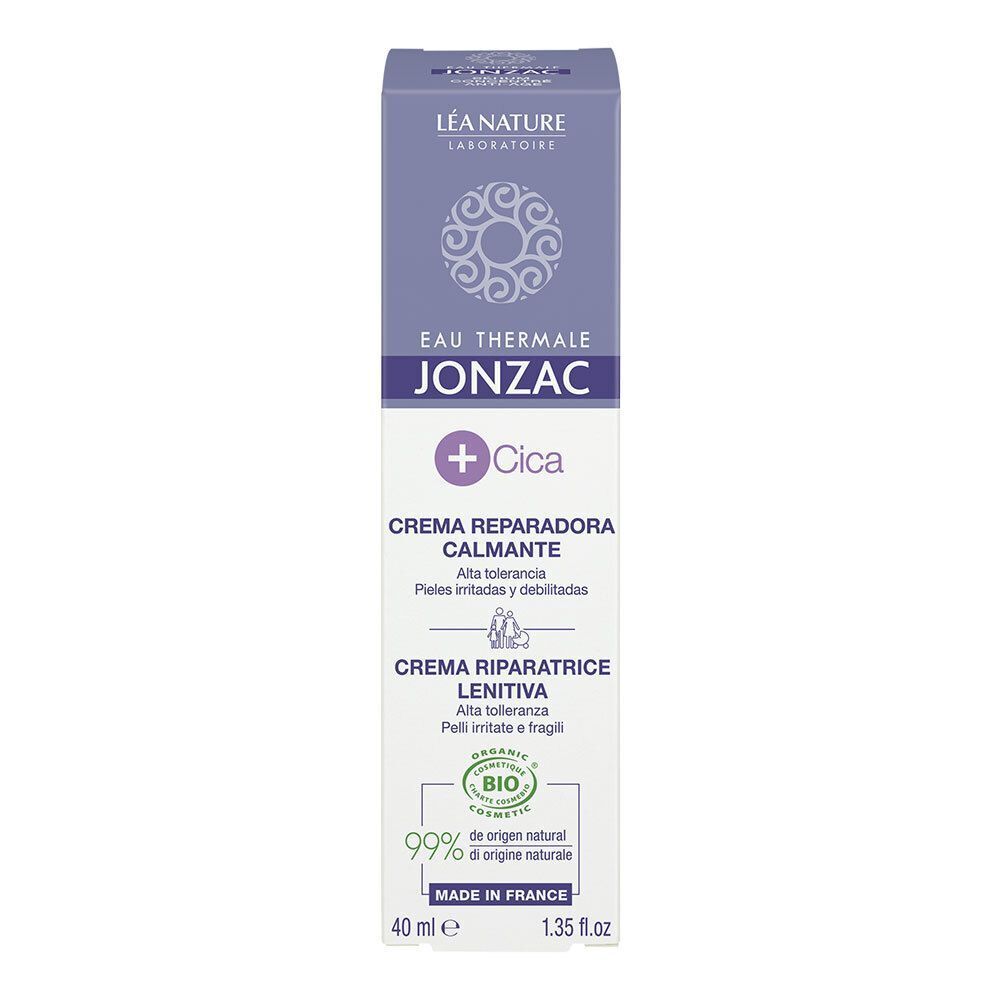 Confezione di Crema Riparatrice Lenitiva Eau Thermale Jonzac +Cica, 40ml.