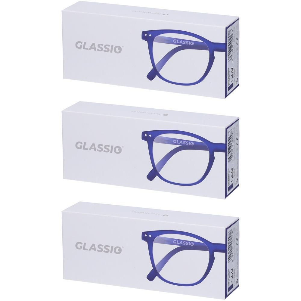 Occhiali da Lettura Glassio Sacramento Colore Blu Scuro Gradazione +2,0