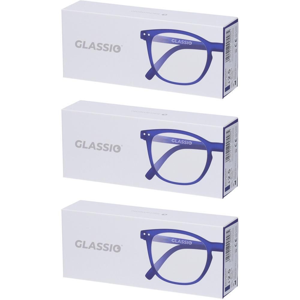 Occhiali da Lettura Glassio Sacramento Colore Blu Scuro Gradazione +2,5
