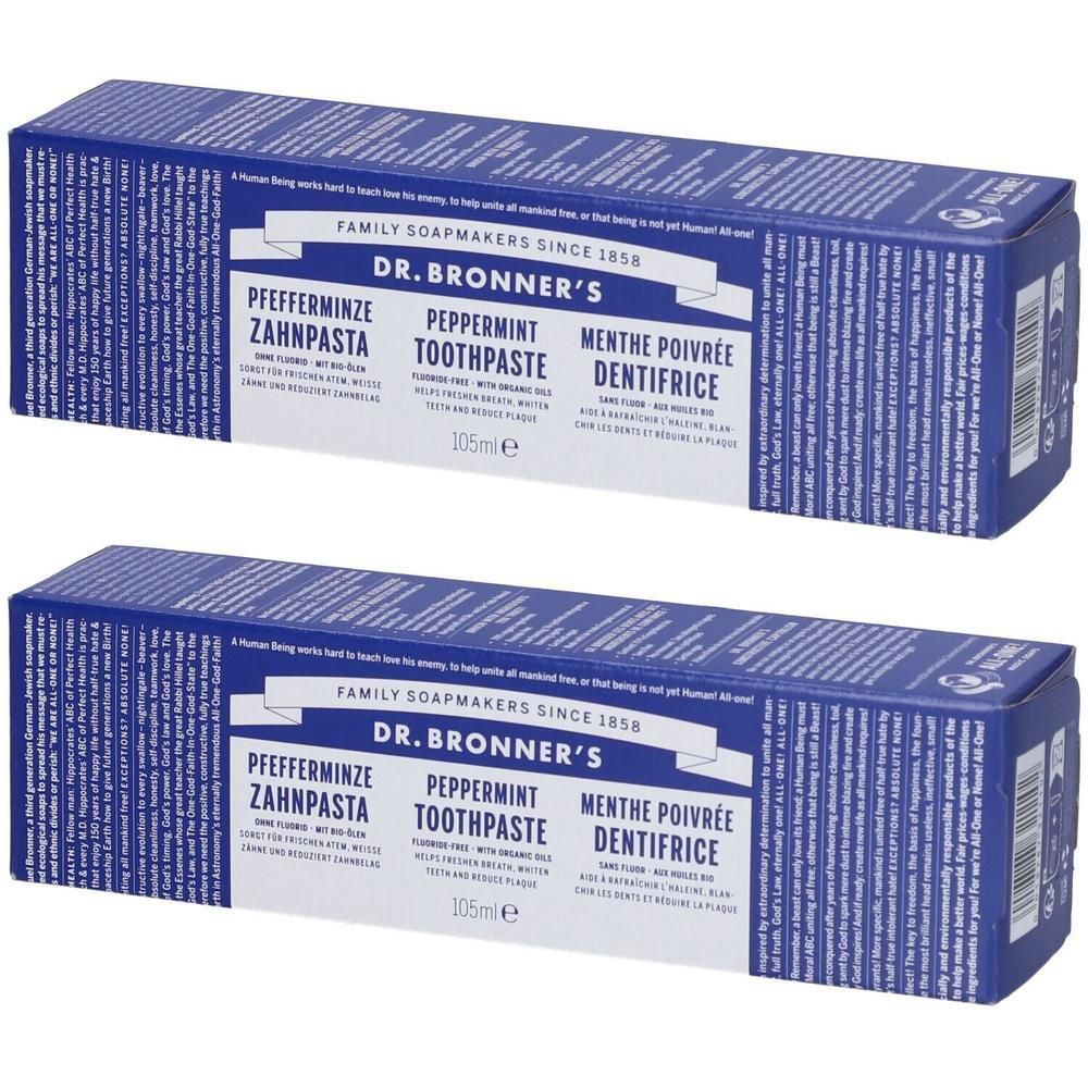 Dr. Bronner’s All-One Dentifricio Gusto Menta Piperita 140 g