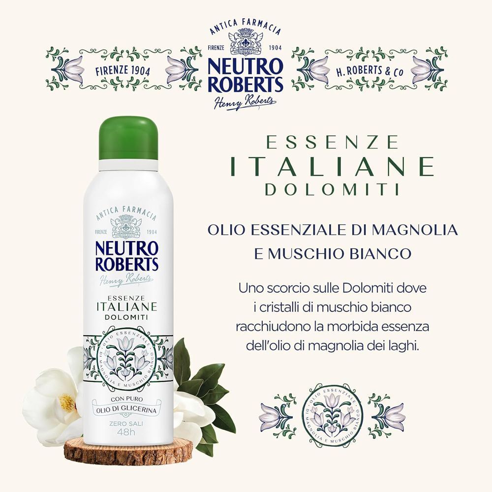 NEUTRO ROBERTS ESSENZE ITALIANE DEODORANTE SPRAY DOLOMITI 200ml