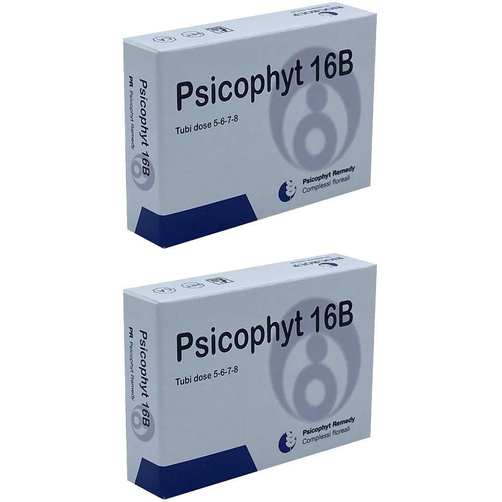 Due confezioni di Psicophyt 16B Tubi dose 5-6-7-8. Scatole bianche con scritte blu e grigie.