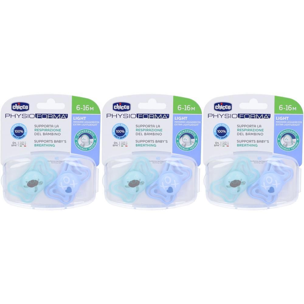 Chicco Physioforma Light Succhietto Azzurro 6-16 Mesi