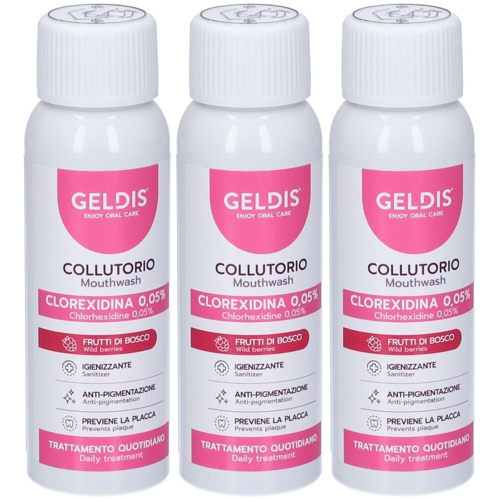 Geldis Collutorio Gusto Frutti di Bosco Clorexidina 0,05% 100ml
