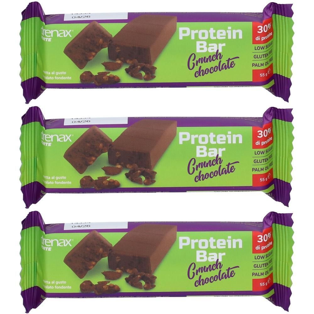 Drenax Forte Protein Bar Barretta Gusto Cioccolato Fondente