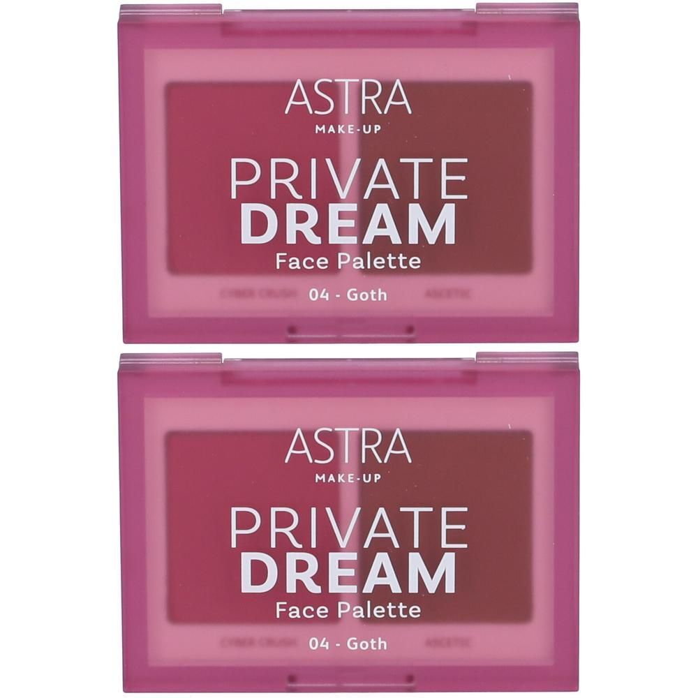 Astra Make-Up Private Dream Face Palette Blush + Bronzer Tonalità 04 Goth