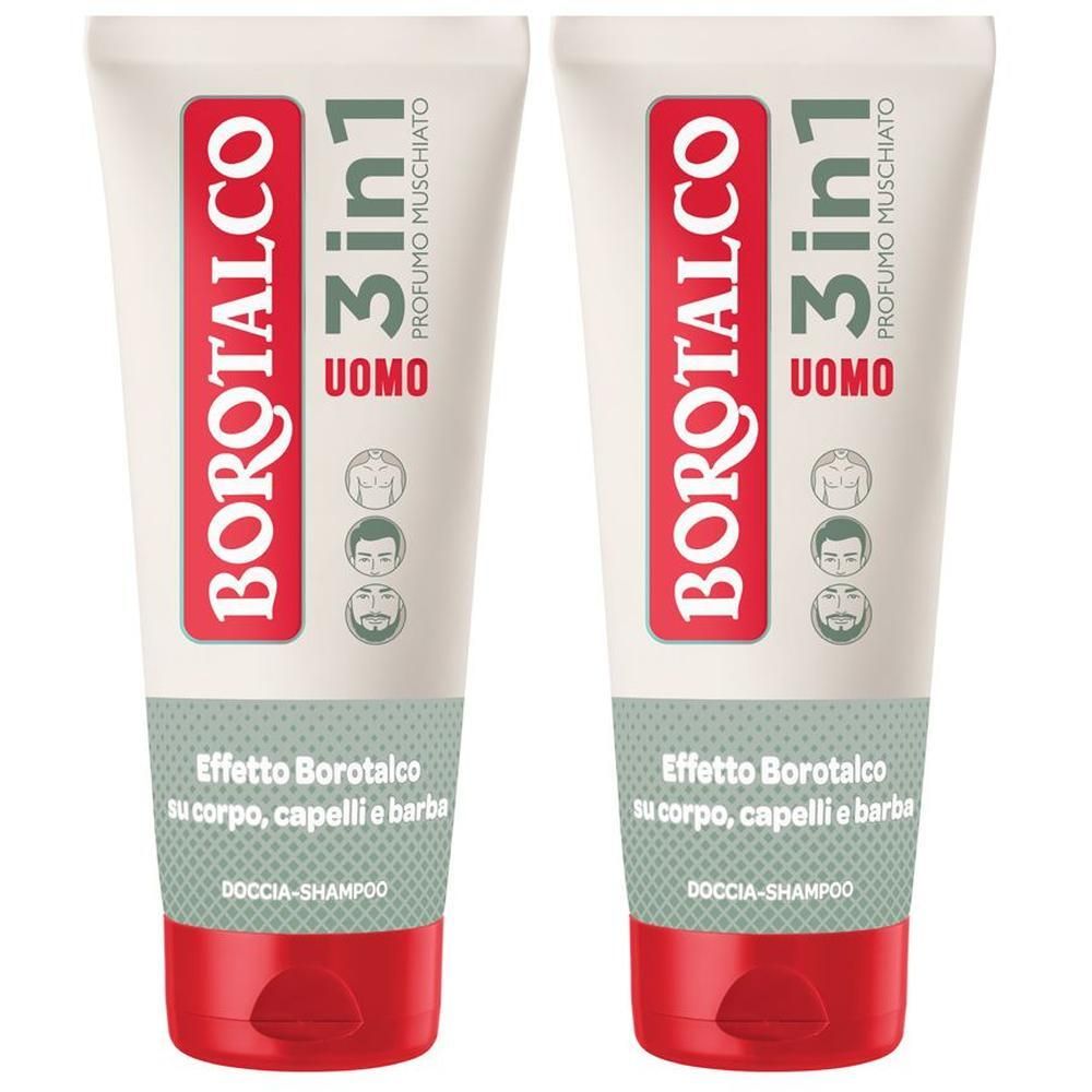 Borotalco Doccia Schiuma Uomo 3 in 1 Muschiato (200mL)
