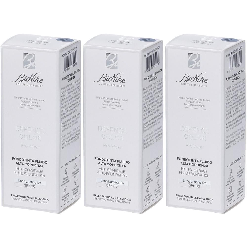 Bionike Defence Color Pro Wear Fondotinta Fluido Alta Coprenza N1 Ivory