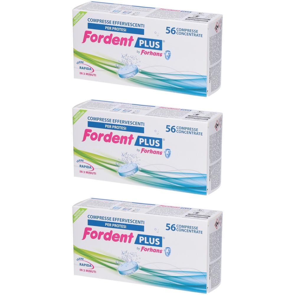 Compresse effervescenti Fordent Plus per protesi, 56 pezzi.