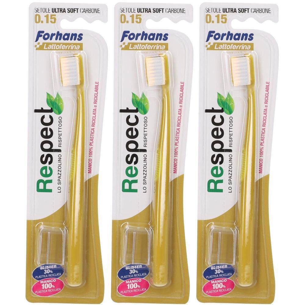 Forhans Respect Spazzolino Ecologico 0,15 Setole Carbone