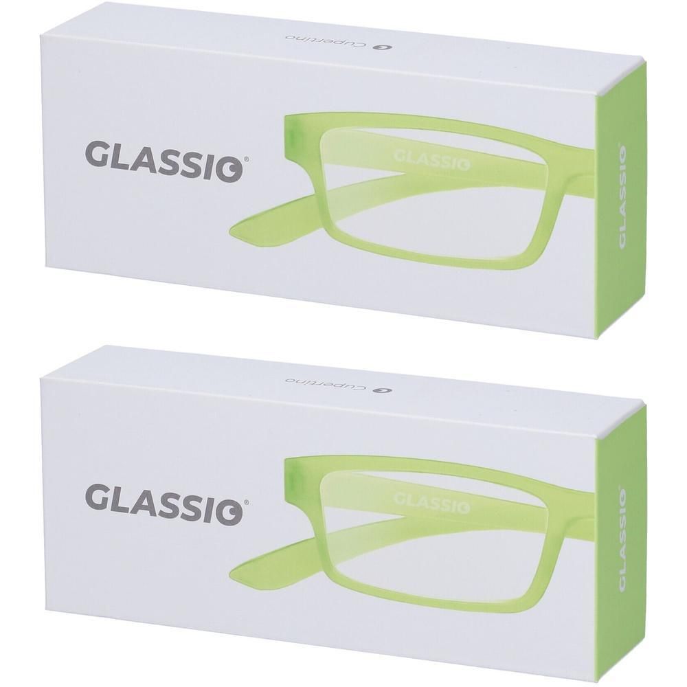 Occhiali da Lettura Glassio Cupertino Colore Verde Acido Gradazione +1,0