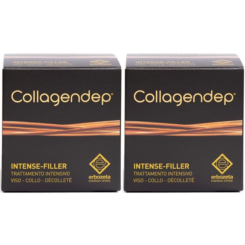 Due confezioni di Collagendep Intense-Filler Trattamento Intensivo Viso, Collo, Décolleté.