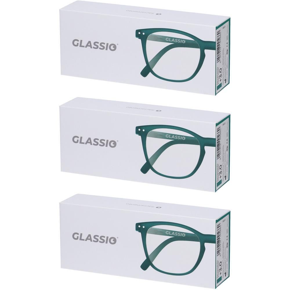 Occhiali da Lettura Glassio Sacramento Colore Verde Foresta Gradazione +3,0