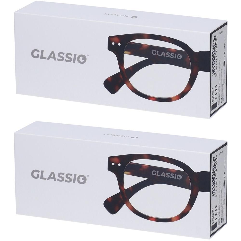Occhiali da Lettura Glassio Newport Colore Tortoise Gradazione +1,0