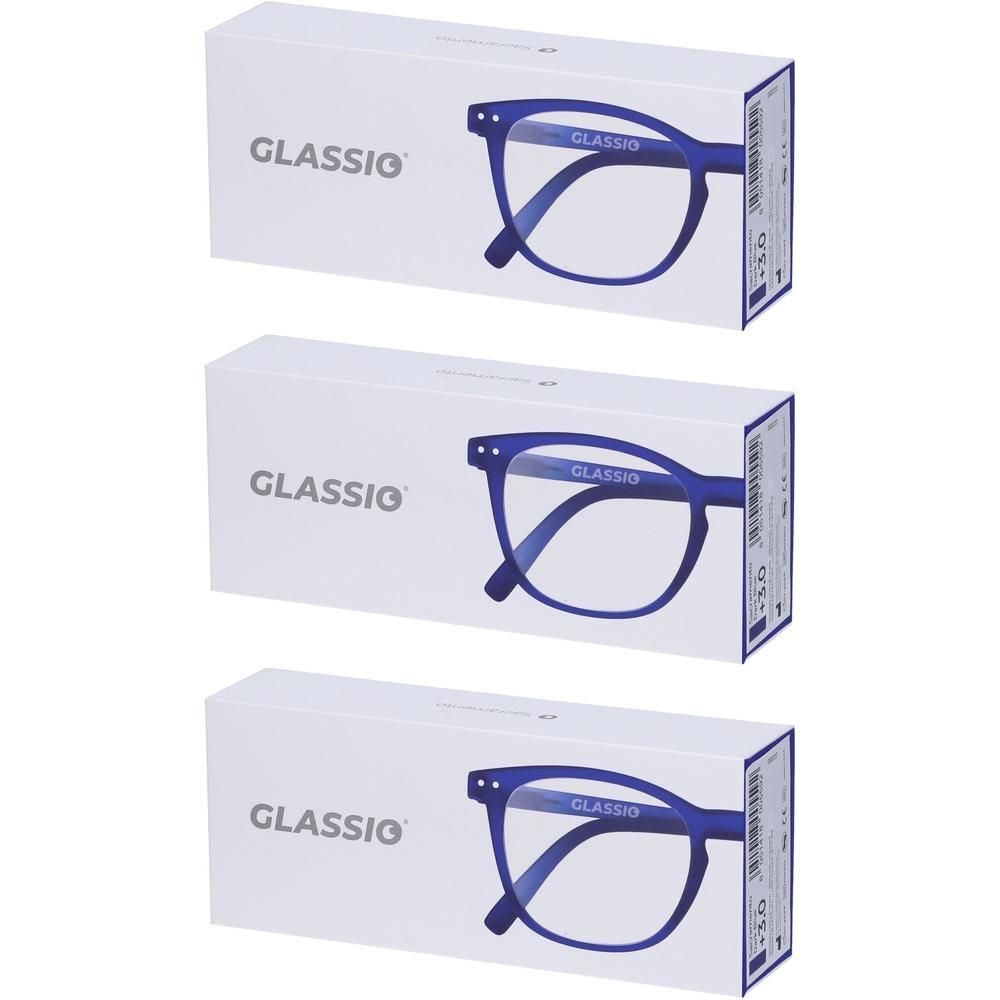 Occhiali da Lettura Glassio Sacramento Colore Blu Scuro Gradazione +3,0