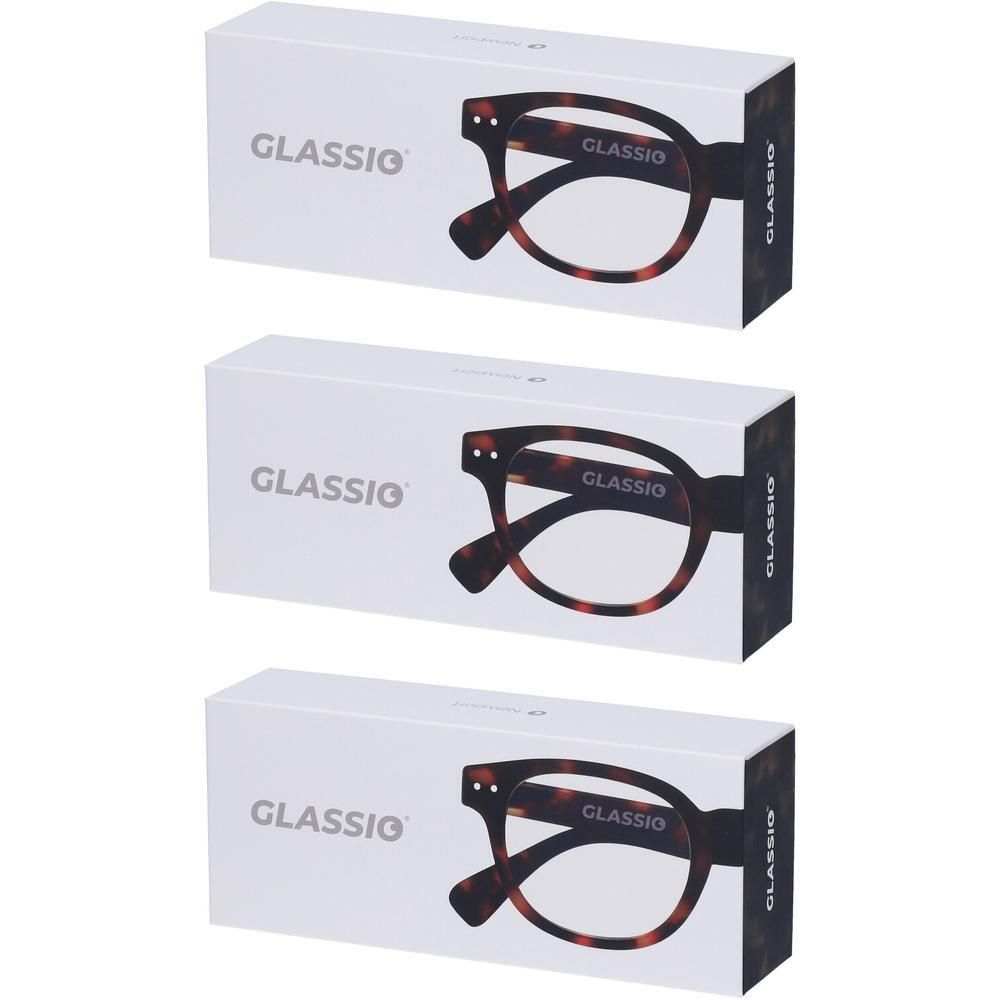 Occhiali da Lettura Glassio Newport Colore Tortoise Gradazione +1,5