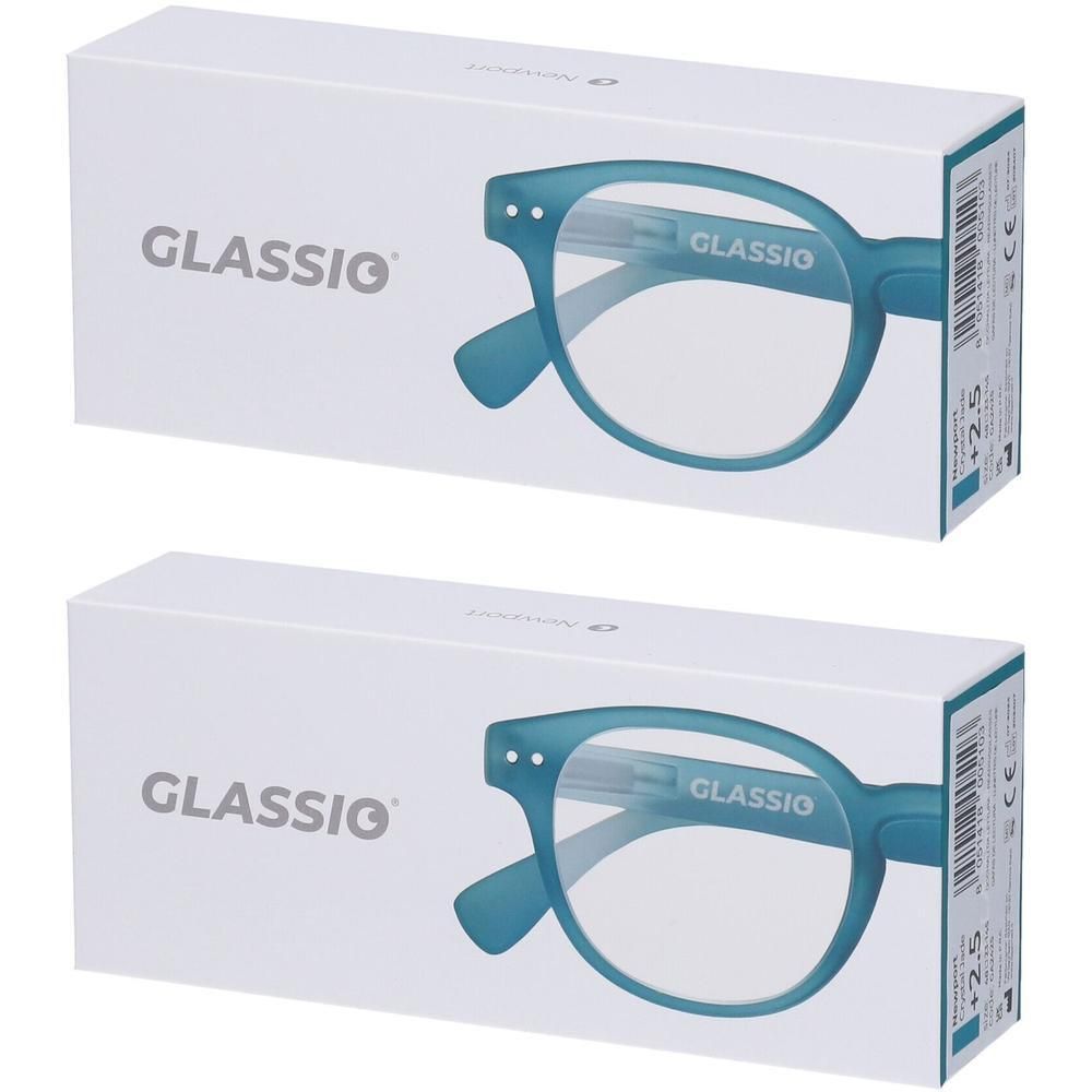 Occhiali da Lettura Glassio Newport Colore Crystal Jade Gradazione +2,5