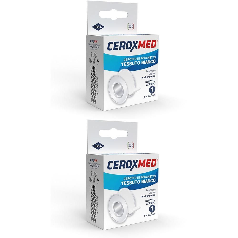 CEROXMED WHITE TEX Rocchetto Tessuto Bianco Mt.5x Cm 2,50