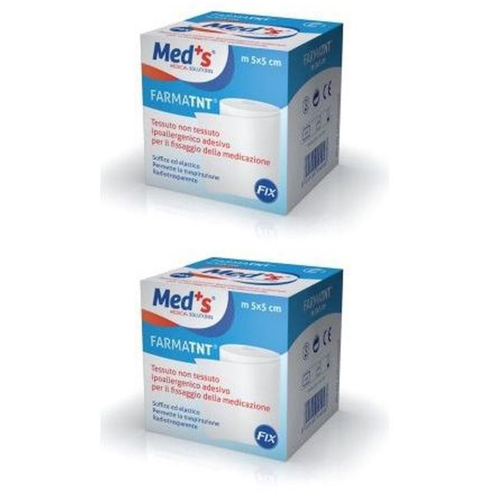 Cerotto Meds Farmatessuto Non Tessuto Tessuto Non Tessuto Fix Ipoallergenico Adesivo 250X5 Cm