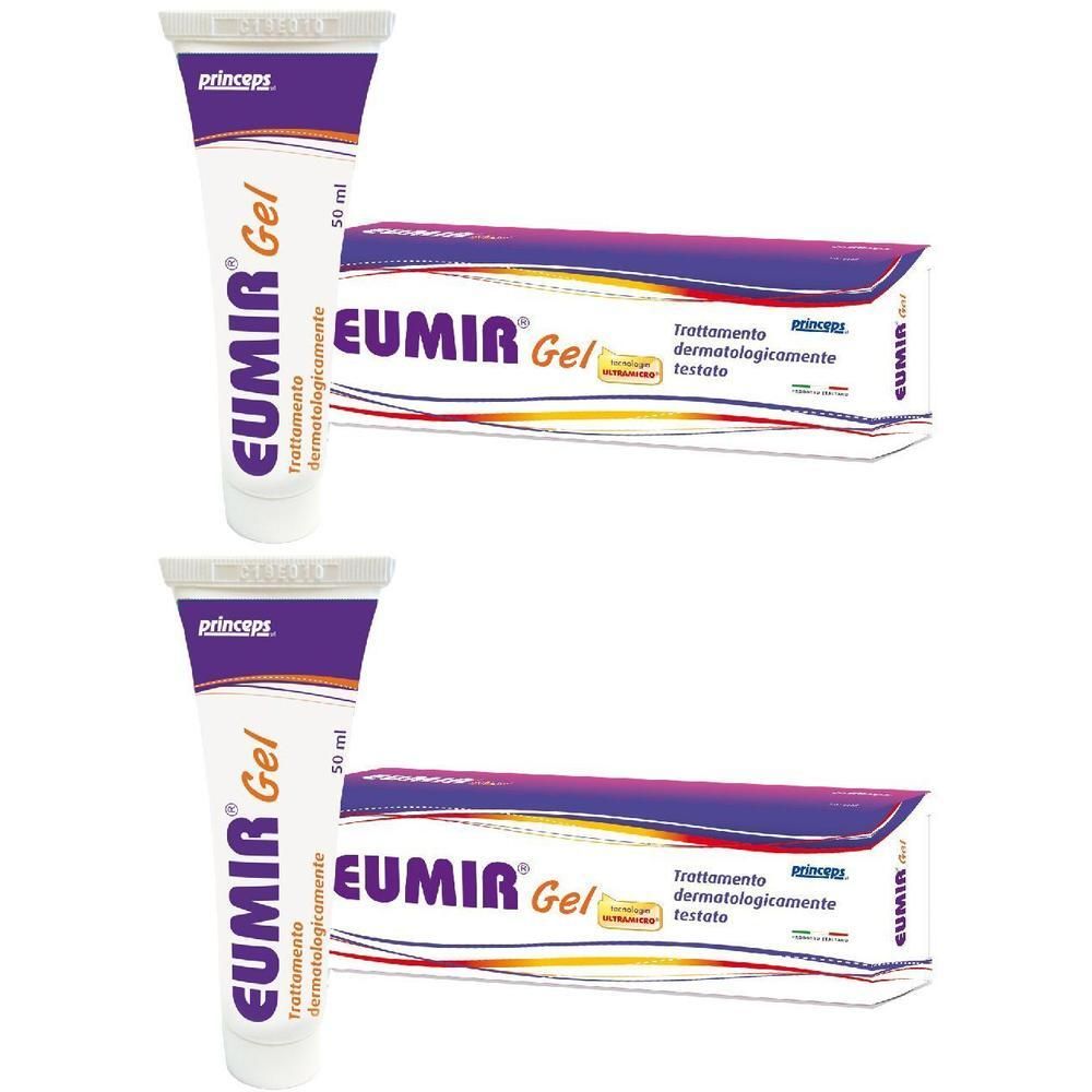 Due tubi e scatole di Eumir Gel.