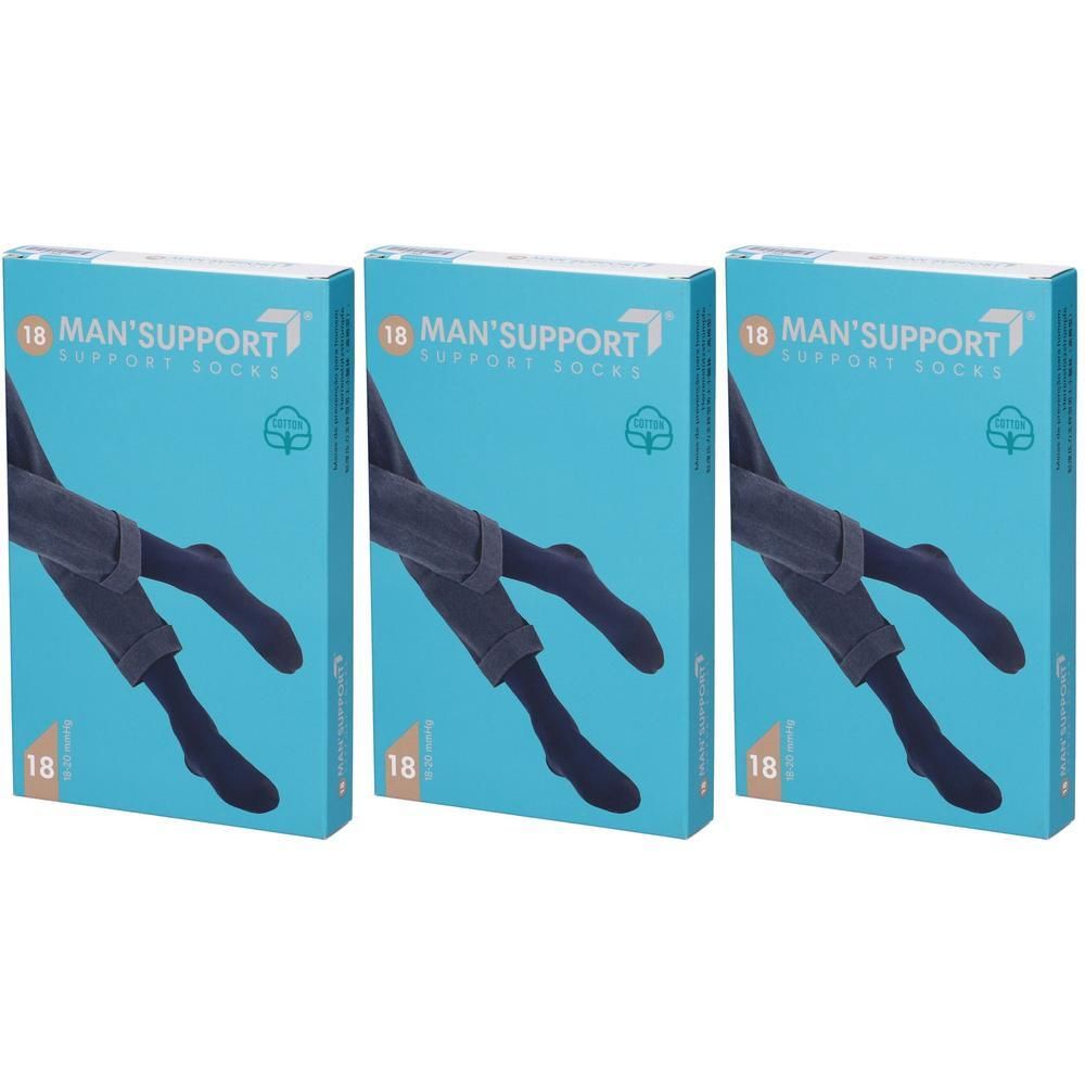 Man Support 18 Cotone Gambaletto 18 Blu 2