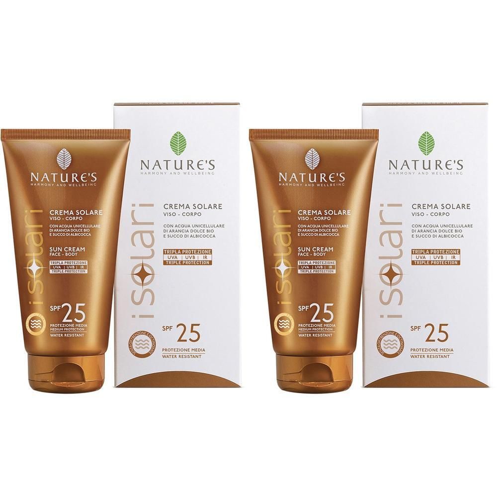 Nature'S I Solari Crema Viso Corpo Spf 25 75 Ml Edizione Limitata Travel Size