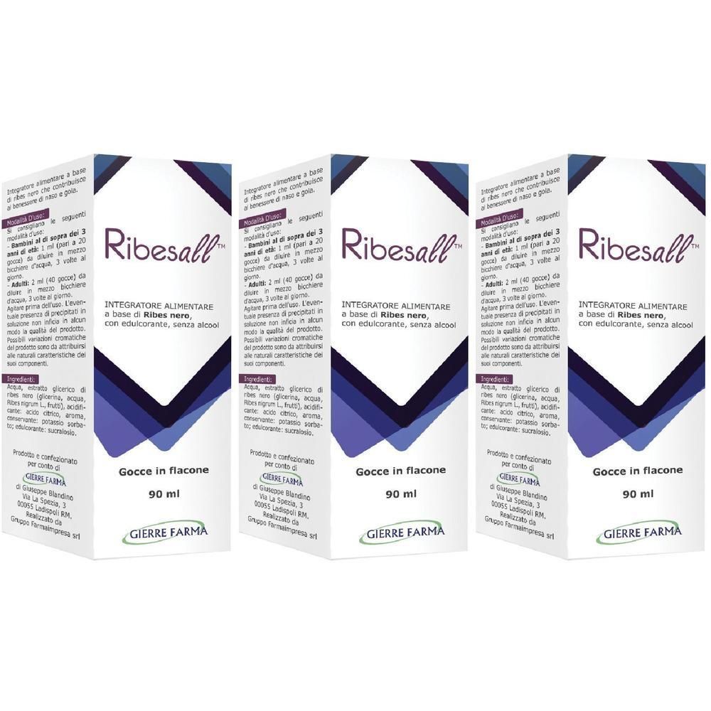 Ribesall 90ml Ribes Nero Senza Alcol con Edulcorante