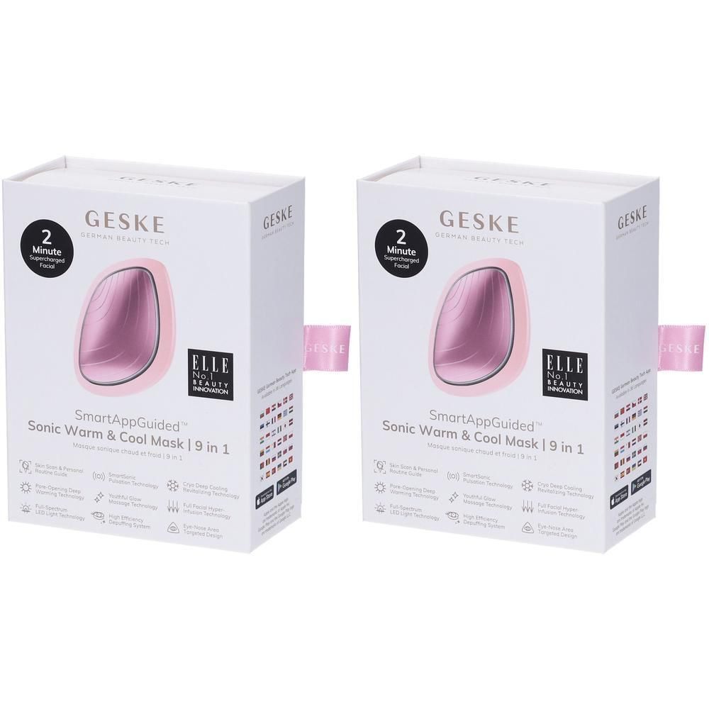 GESKE Sonic Warm & Cool Mask | 9 In 1 Rosa