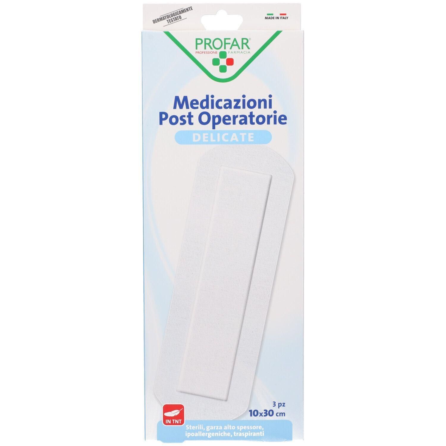 Profar Medicazione Post Operatoria Sterile Garza Antiaderente 10x30 cm